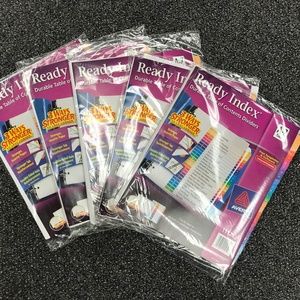 5 sets of Avery Ready Index A to Z Tabs Organizer for binder